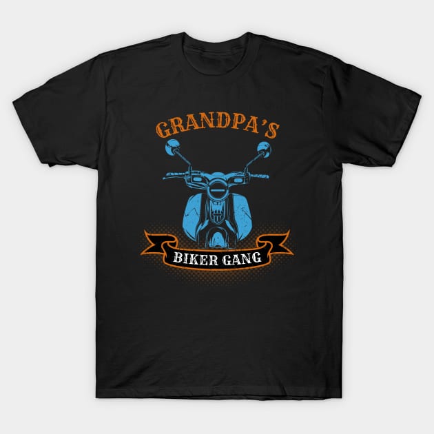 Grandpa's Biker Gang Father's Day T-Shirt by DwiRetnoArt99